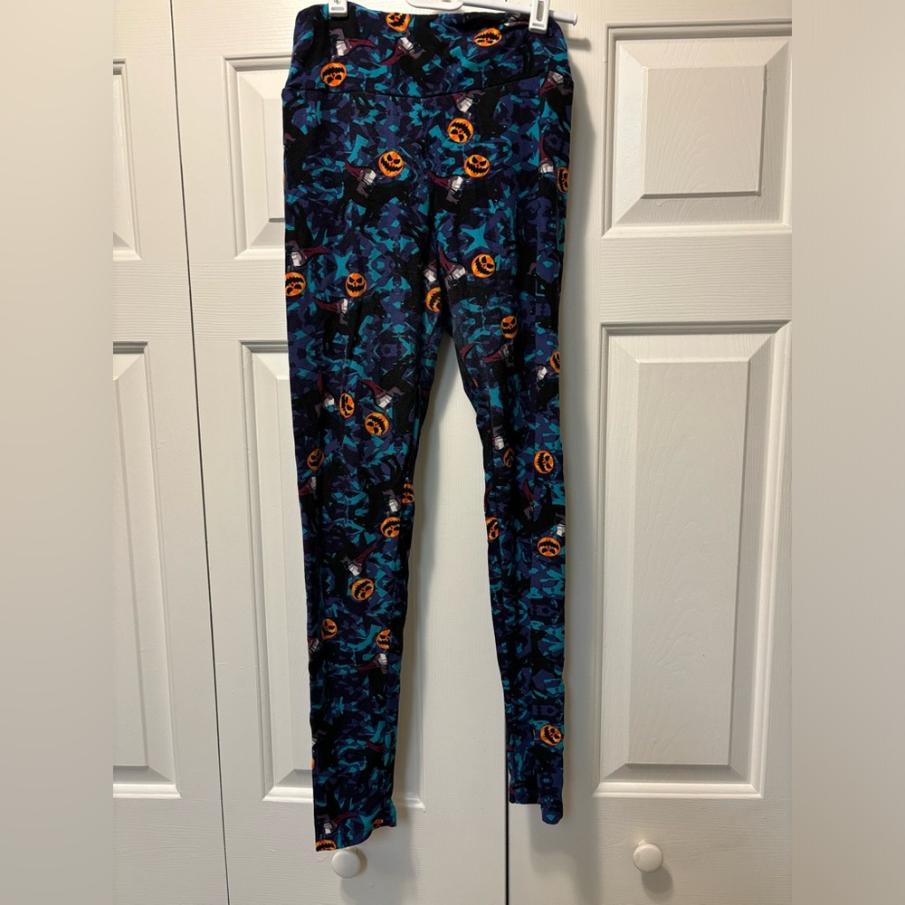LuLaRoe leggings Headless Horseman and pumpkins